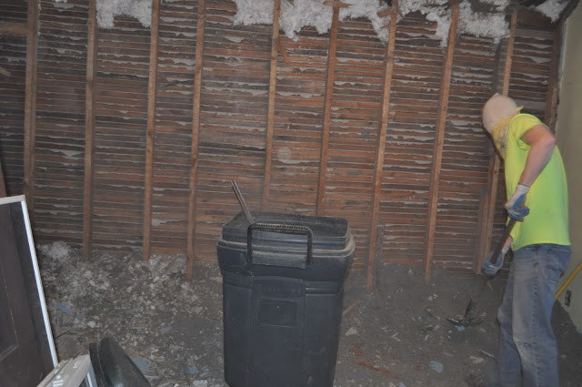 removing demo rubble