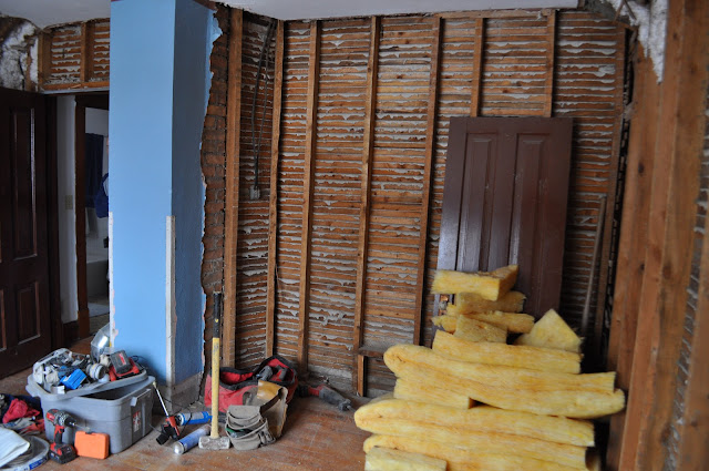 bedroom demo insulation